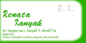 renata kanyak business card